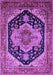 Machine Washable Geometric Purple Traditional Area Rugs, wshurb2633pur