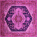 Square Geometric Pink Traditional Rug, urb2633pnk