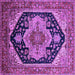 Square Geometric Purple Traditional Rug, urb2633pur