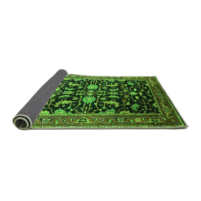Sideview of Oriental Green Industrial Rug, urb2634grn