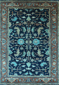 Oriental Light Blue Industrial Rug, urb2634lblu