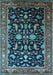 Oriental Light Blue Industrial Rug, urb2634lblu