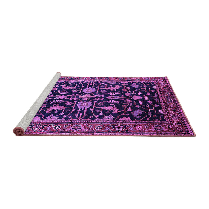 Sideview of Machine Washable Oriental Purple Industrial Area Rugs, wshurb2634pur