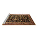 Sideview of Machine Washable Oriental Brown Industrial Rug, wshurb2634brn