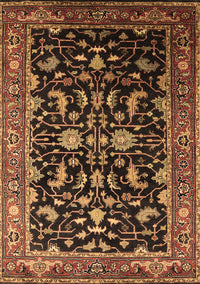 Oriental Brown Industrial Rug, urb2634brn