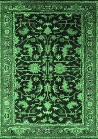 Oriental Emerald Green Industrial Rug, urb2634emgrn