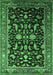 Oriental Emerald Green Industrial Rug, urb2634emgrn