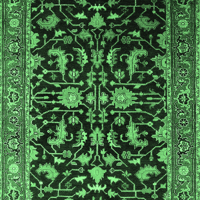 Oriental Emerald Green Industrial Rug, urb2634emgrn