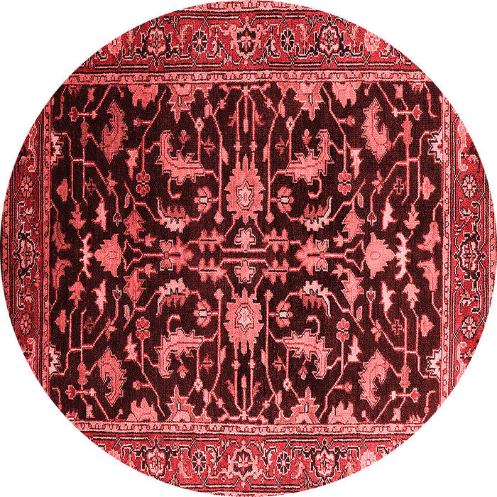 Machine Washable Oriental Red Industrial Rug, wshurb2634red