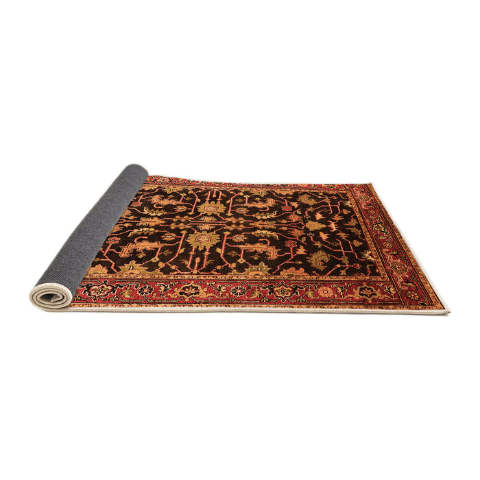 Sideview of Oriental Orange Industrial Rug, urb2634org