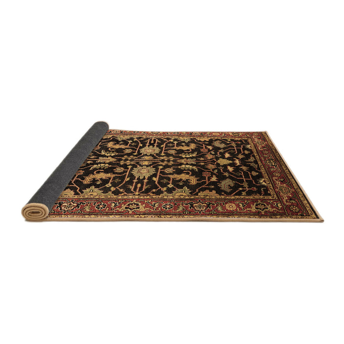 Sideview of Oriental Brown Industrial Rug, urb2634brn