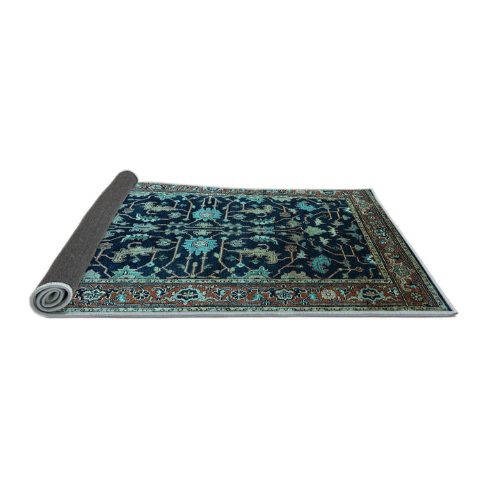 Sideview of Oriental Light Blue Industrial Rug, urb2634lblu