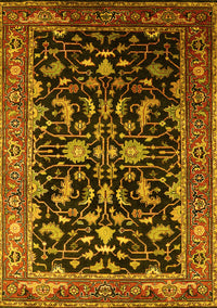 Oriental Yellow Industrial Rug, urb2634yw