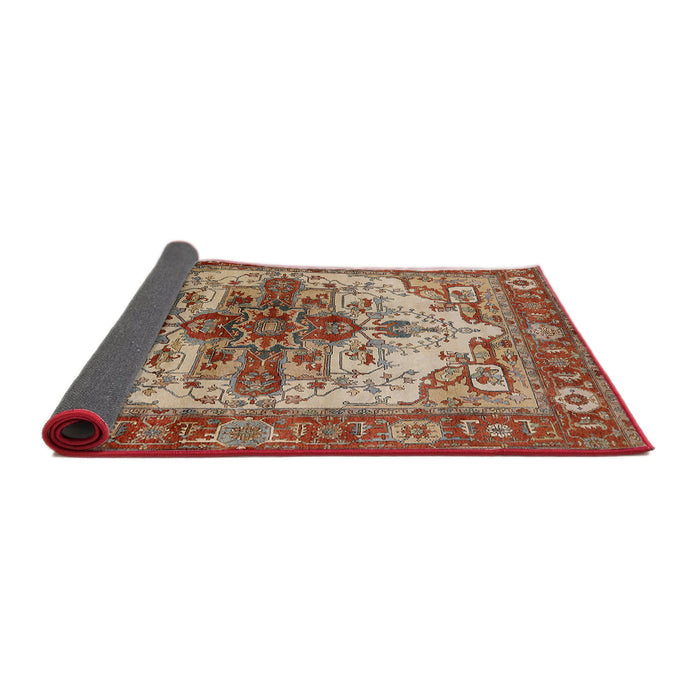 Sideview of Mid-Century Modern Red Persian Rug, urb2635