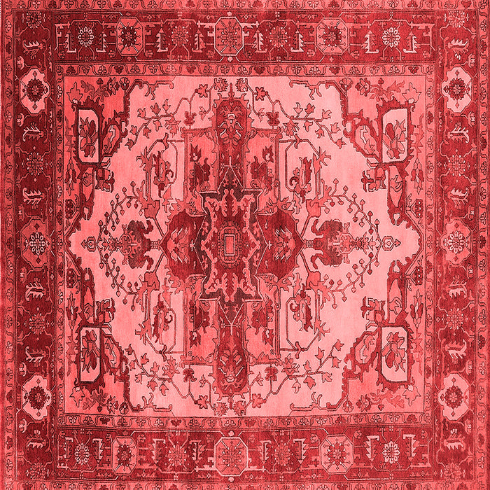 Machine Washable Persian Red Traditional Rug, wshurb2635red