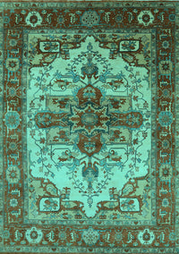 Persian Turquoise Traditional Rug, urb2635turq