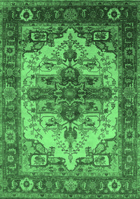 Persian Emerald Green Traditional Rug, urb2635emgrn