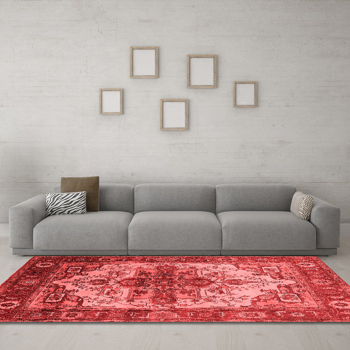 Traditional Red Washable Rugs