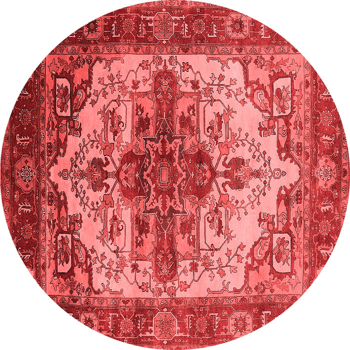 Machine Washable Persian Red Traditional Rug, wshurb2635red