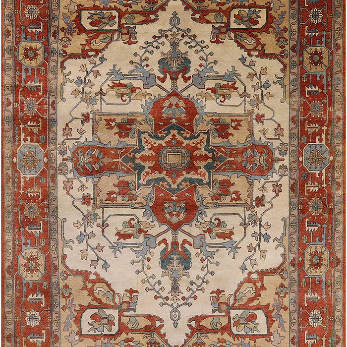 Mid-Century Modern Red Persian Rug, urb2635