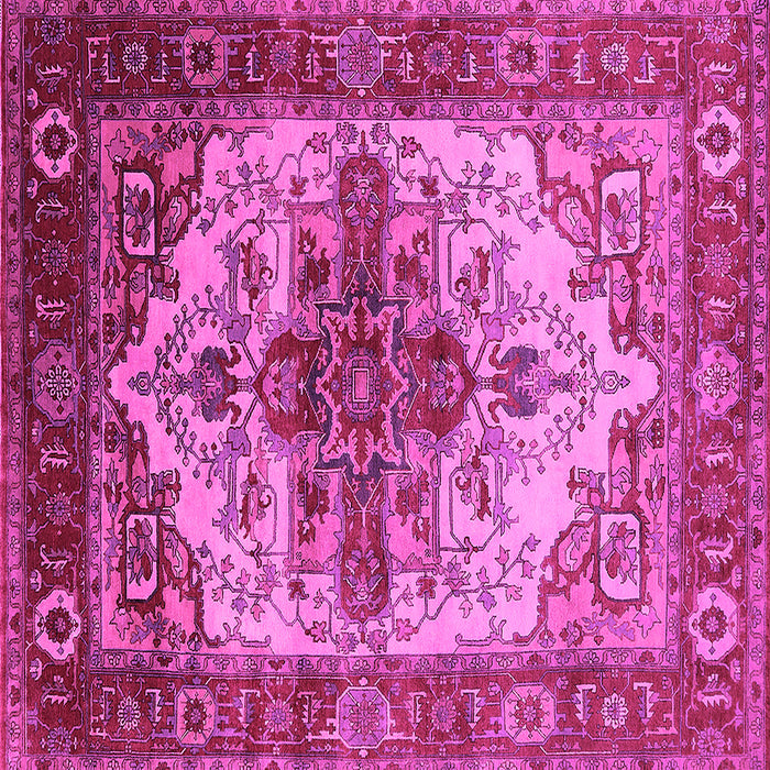 Square Persian Pink Traditional Rug, urb2635pnk