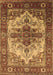 Machine Washable Persian Brown Traditional Rug, wshurb2635brn