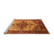 Sideview of Machine Washable Persian Orange Traditional Area Rugs, wshurb2635org