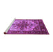 Sideview of Machine Washable Persian Purple Traditional Area Rugs, wshurb2635pur