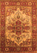 Machine Washable Persian Orange Traditional Area Rugs, wshurb2635org