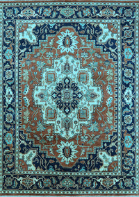 Persian Light Blue Traditional Rug, urb2636lblu