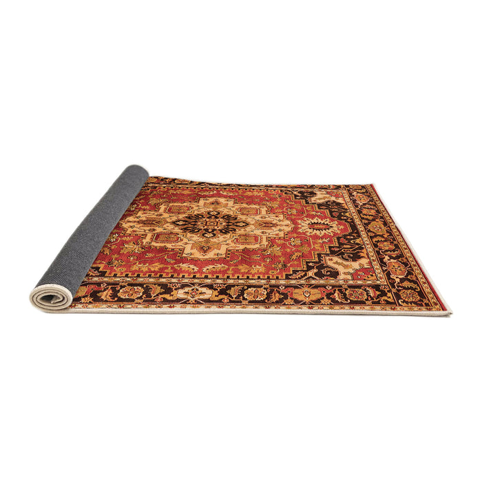 Sideview of Persian Orange Traditional Rug, urb2636org