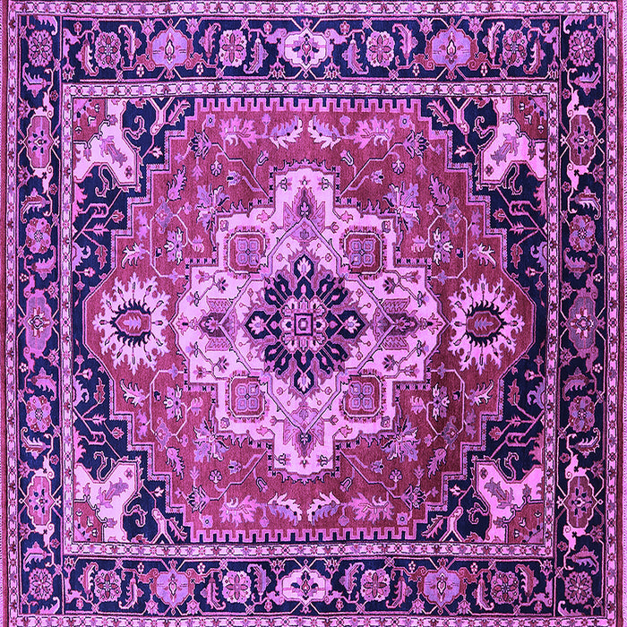 Square Persian Purple Traditional Rug, urb2636pur