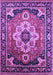 Machine Washable Persian Purple Traditional Area Rugs, wshurb2636pur