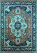 Machine Washable Persian Light Blue Traditional Rug, wshurb2636lblu