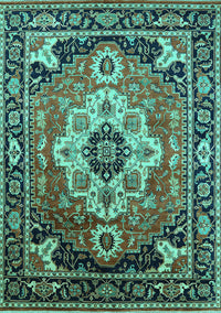 Persian Turquoise Traditional Rug, urb2636turq