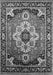 Machine Washable Persian Gray Traditional Rug, wshurb2636gry