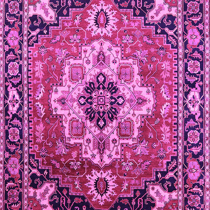 Machine Washable Persian Pink Traditional Rug, wshurb2636pnk