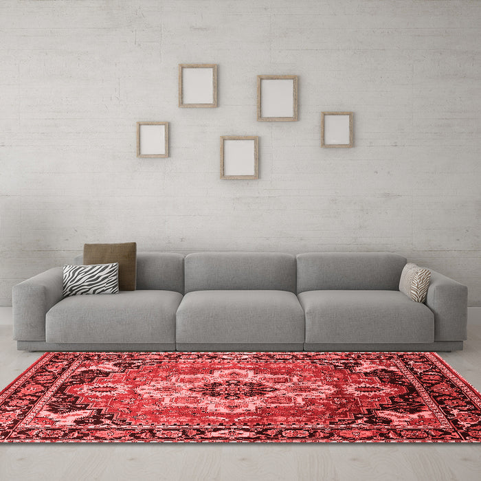 Traditional Red Washable Rugs