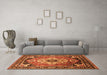 Machine Washable Persian Orange Traditional Area Rugs in a Living Room, wshurb2636org