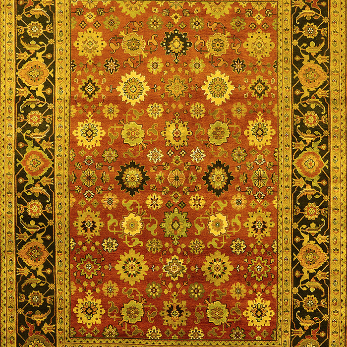 Oriental Yellow Industrial Rug, urb2637yw