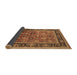 Sideview of Oriental Brown Industrial Rug, urb2637brn