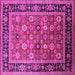 Square Oriental Pink Industrial Rug, urb2637pnk