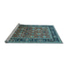 Sideview of Machine Washable Oriental Light Blue Industrial Rug, wshurb2637lblu