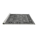 Sideview of Machine Washable Oriental Gray Industrial Rug, wshurb2637gry