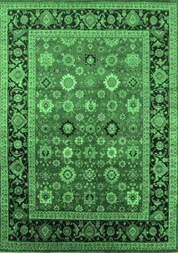 Oriental Emerald Green Industrial Rug, urb2637emgrn