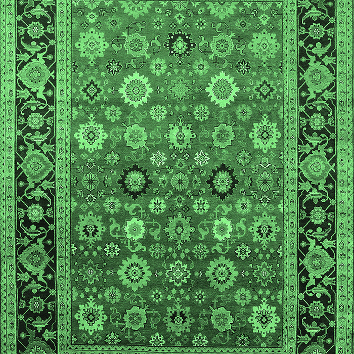 Oriental Emerald Green Industrial Rug, urb2637emgrn