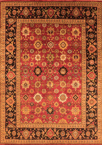 Oriental Orange Industrial Rug, urb2637org