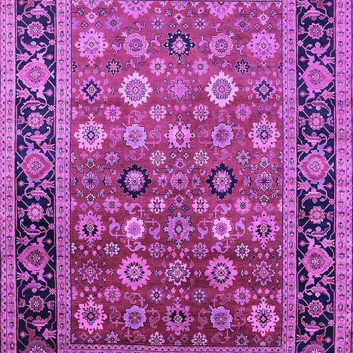 Machine Washable Oriental Purple Industrial Area Rugs, wshurb2637pur