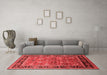 Industrial Red Washable Rugs