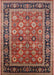 Mid-Century Modern Saffron Red Oriental Rug, urb2637